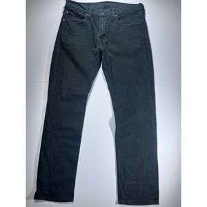 Levis 511 Slim Fit Jeans Mens 33x30 Black Stretch Dark Wash Denim Pants